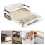 2 Seater Linen Blend Sofa Bed