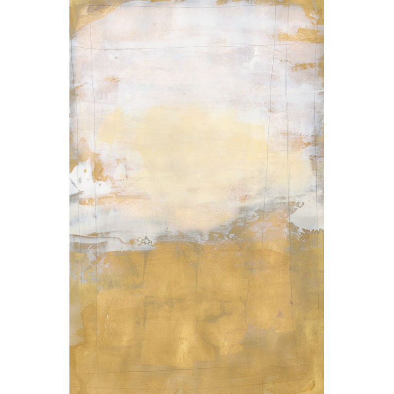 Gold Bar 2 Print by Harris, Maeve, 44" H x 29" W, Maple Framed