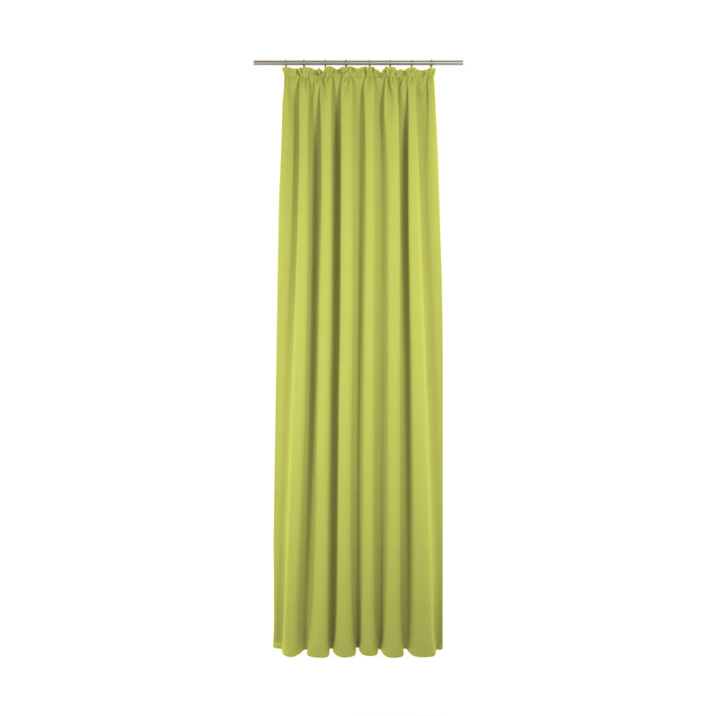 Coursey Room Darkening Curtain Single Panel, 132cm Width x 225cm Drop, Green