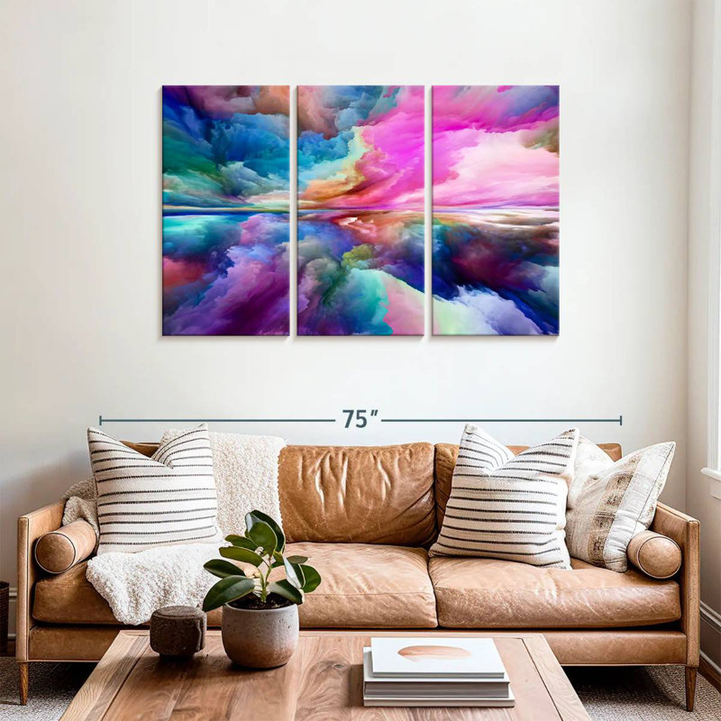 Avery Rainbow Clouds, 36" H x 57" W
