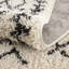 Tapis beige / noir à poils longs Adeen-137189126