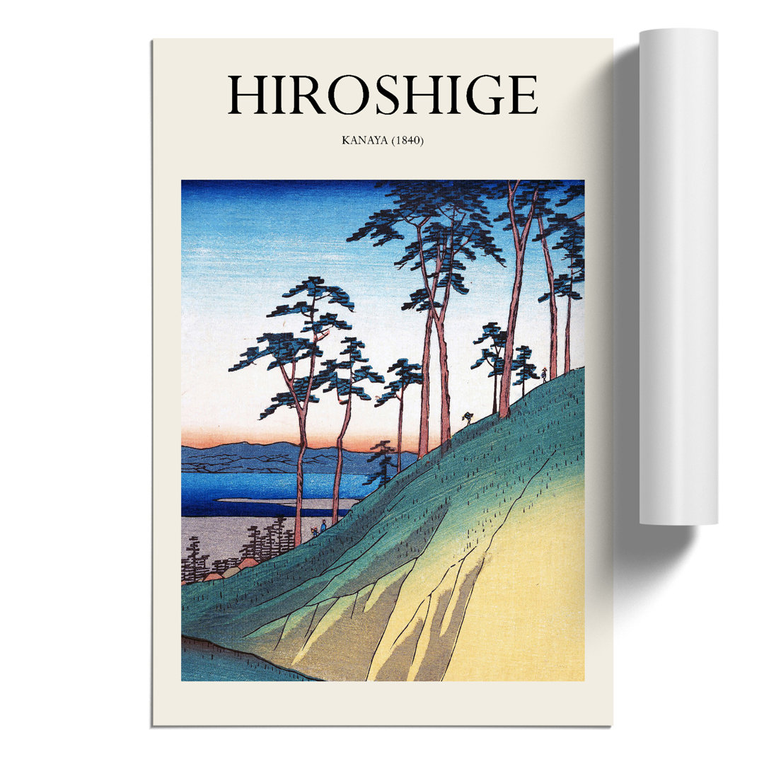 Kanaya Print by Utagawa Hiroshige - Frameless Print