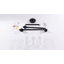 Delmis 3 - Suspension pour îlot de cuisine, style rustique linéaire, avec abat-jour en verre transparent-1965774222-2029781118