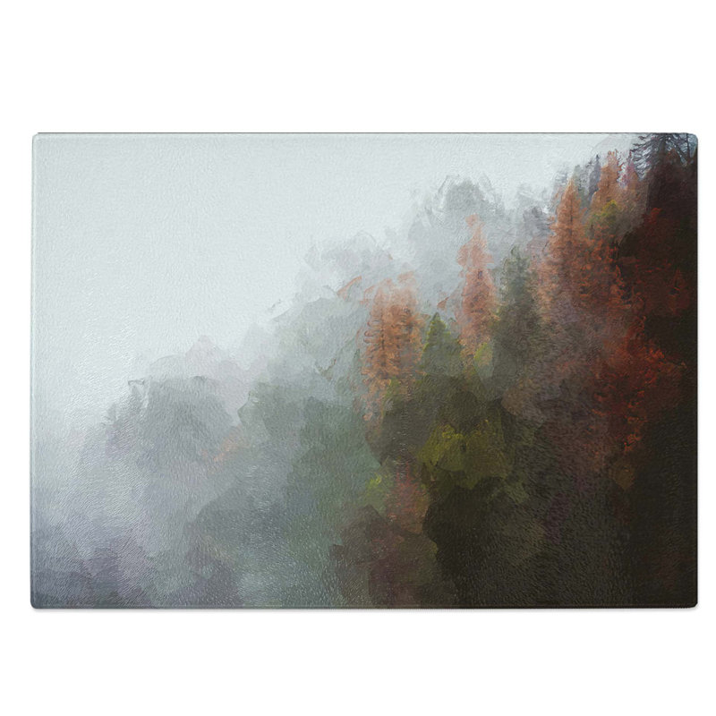 Glass Mist Around The Forest in Abstract Chopping Board, 39 cm W x 28.5 cm L