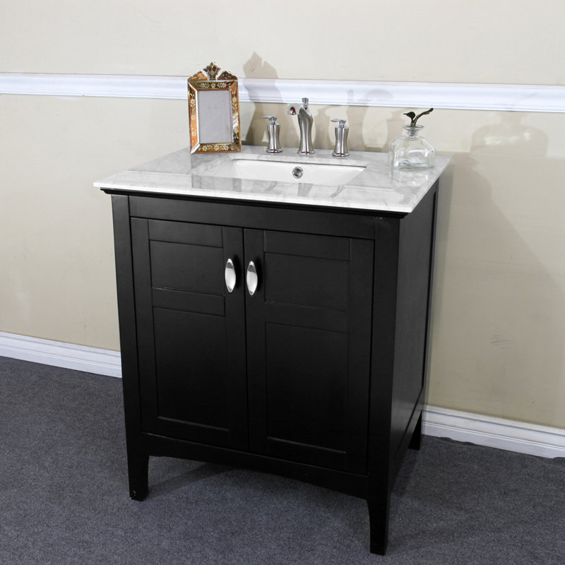Base de meuble-lavabo simple 29 po seulement, Espresso