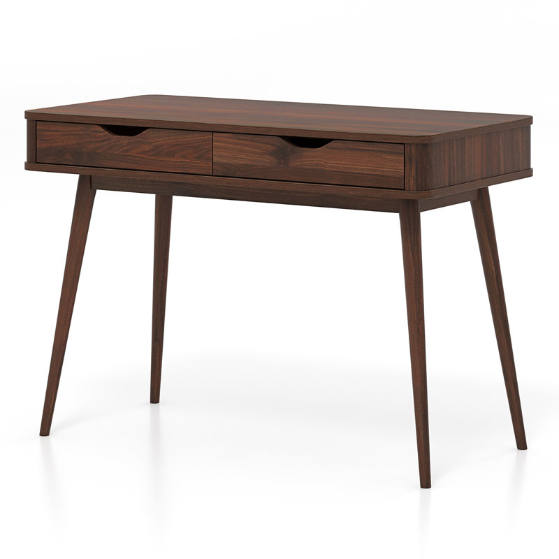 Habarugira Solid Wood Base Writing Desk