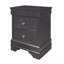 Table de chevet gris métallique-1096503649