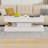 47.2 Inch Coffee Table with LED Lights, Modern High-Gloss Open Shelf Design, 2-Tier Floating Center Table with Illumination, Large LED Coffee Table for Living Room(Pur White)-1834053541