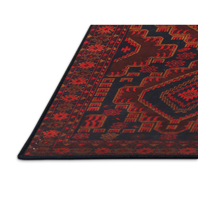 Aljean Oriental Indoor Rug, Rectangle 7' x 10'
