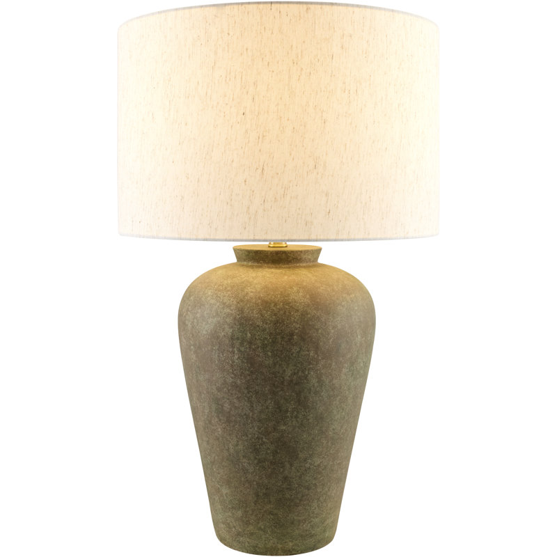 Lampe de table Feinberg, Gris, Blanc