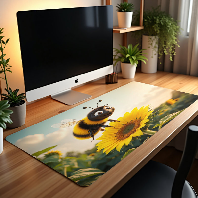 Polyester Desk Pad, 14.4x12.1