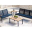 Soho 20" Teak Aluminum Outdoor Tall Square Side Table-933152716