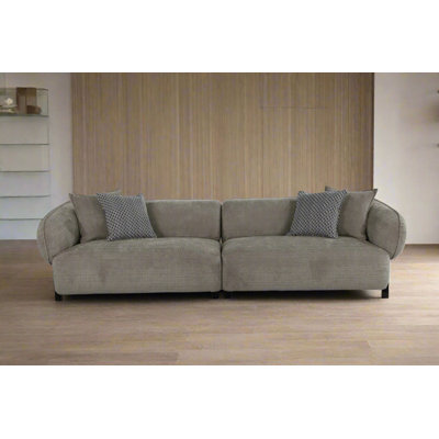 Nova Mid-Century Modern Sectional 4-Seater Sofa - 117"