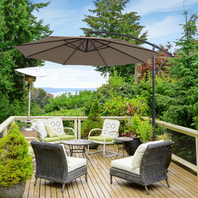 Atanase 120" Round Cantilever Umbrella