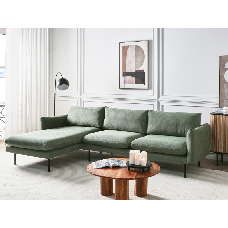 Vinterbro 4 Seater Sofa & Chaise, Green