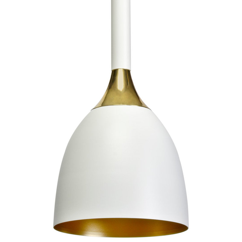 Clark 1 - Light Cone Pendant, White