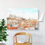 Alfalma Lisbon Portugal Skyline in Abstract - Wrapped Canvas-55305885