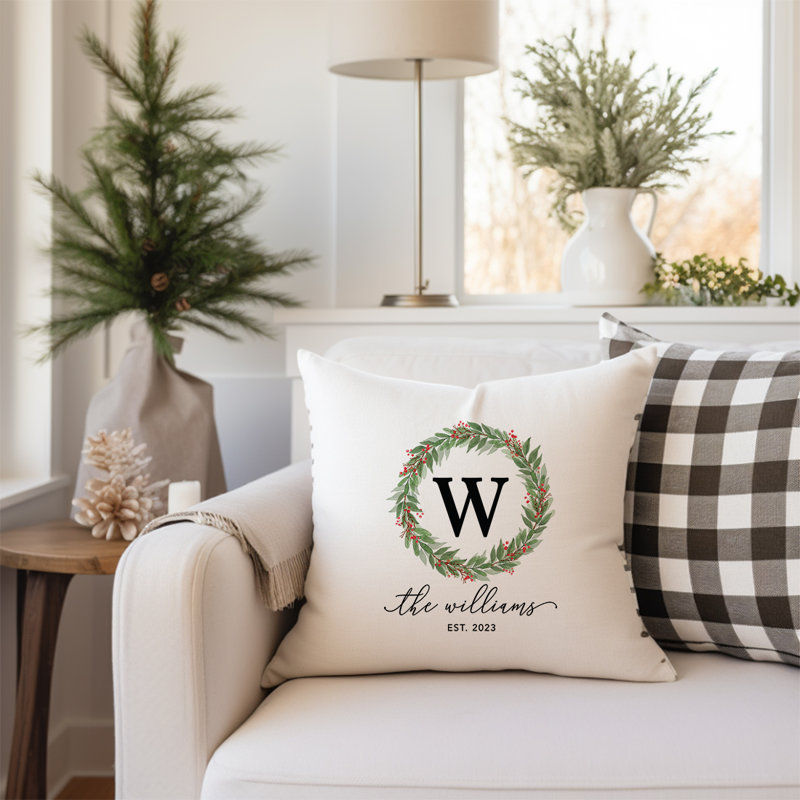 Cotton and Canvas Pillow Cover, Yes