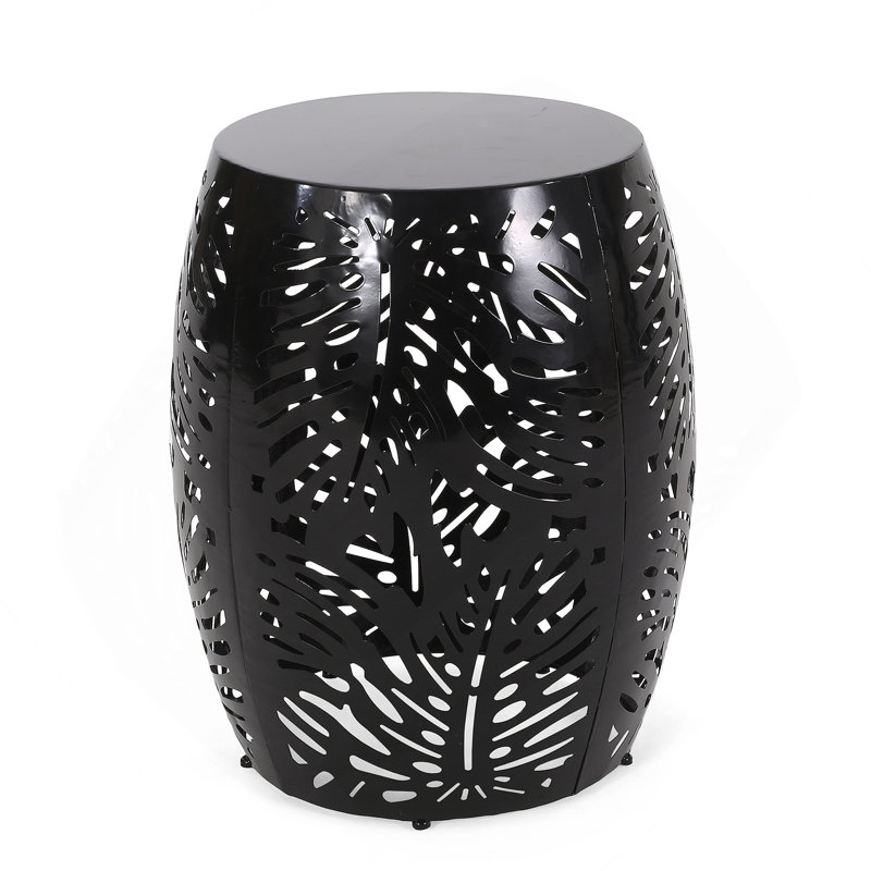 Metal End Table -Large, Black