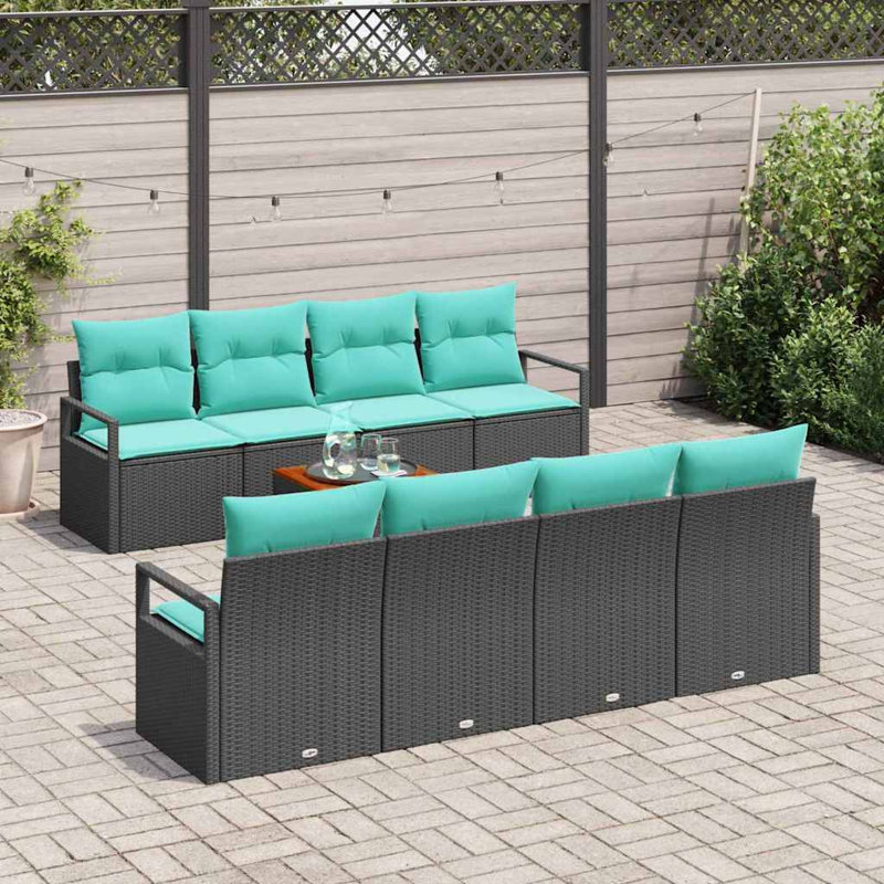 Ensemble de canapé de jardin 9 pièces vidaXL