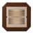 Cherry Finish Reversible Chess Checker Game Table w/Game Tray (Chess Fingures Not Included)