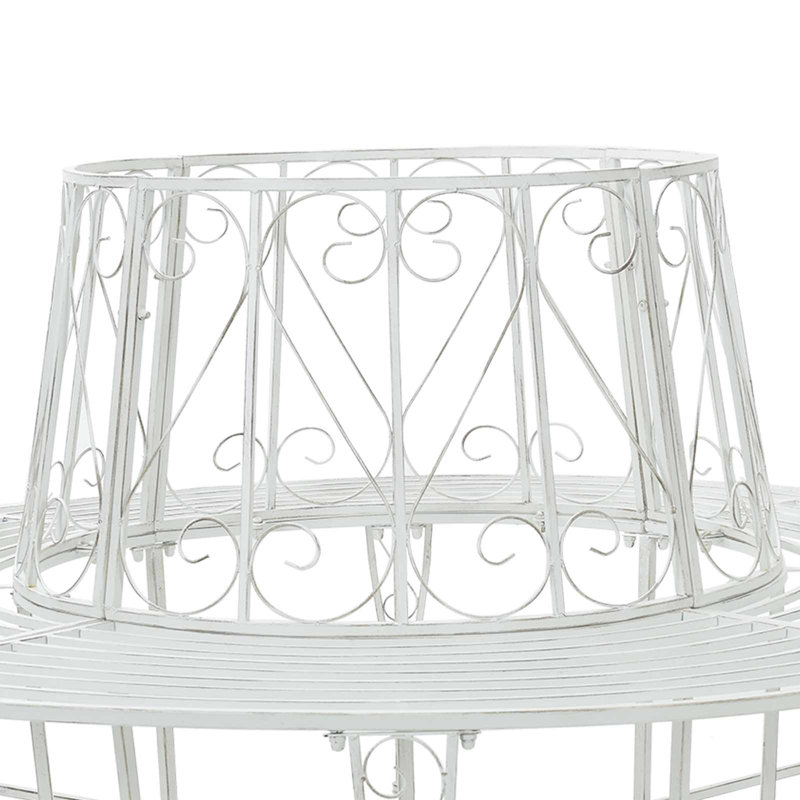 Outdoor Bench, Antique White