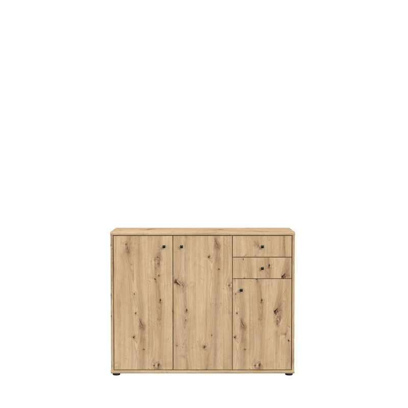 Amandla 108.8cm W 2 - Drawer Chest of Drawers, Artisan Oak
