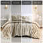 3 pièces d'édredon très grand en fausse fourrure taupe, devant luxueux en fourrure lisse, rembourrage pour plus de chaleur et de confort, housse de taie décorative superposée