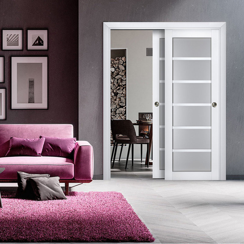 Portes de placard Veregio, 79,5 po x 17 po, Blanc