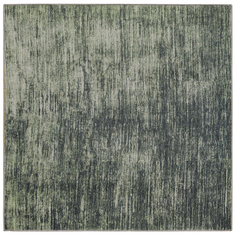 Ikhasa Chenille Abstract Indoor Rug, Square 5'