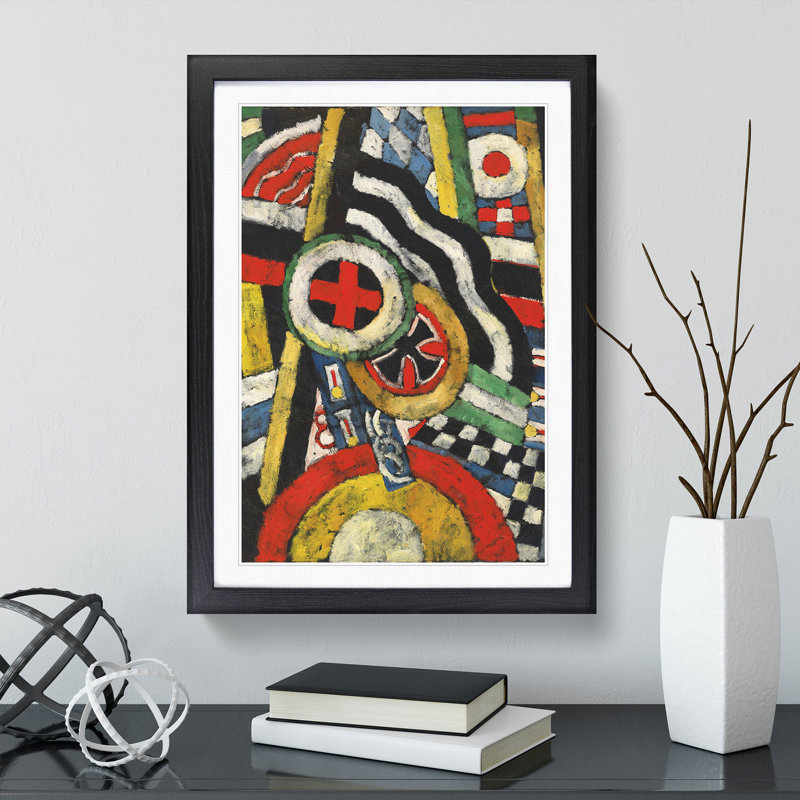 Painting No.5 by Marsden Hartley - Framed Print, 65cm H x 48cm W x 2cm D, Black Framed
