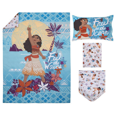 Moana Free As The Ocean Characters Toddler Bedding Set