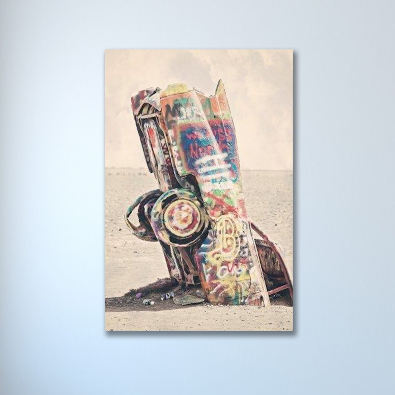 « cadillac rach single voiture » par ashley davis, reproduction de photo sur toile tendue, H 42 po x l 28 po x P 1,5 po