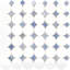 Kinetic 1x2 Circles Polished Thassos and Carrara Marble Mosaic Tile