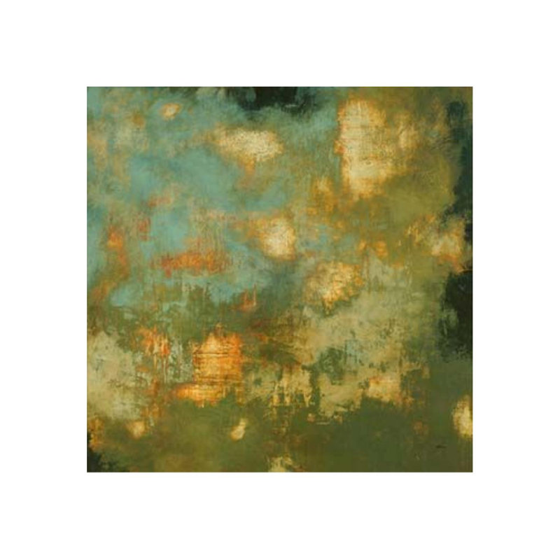 Aged Accents Print, Glass Coat, 36" H x 36" W