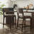  Modern Style Quick-Assembly Upholstered Counter Height Bar Stools with Wood Legs Set of 4-1358146901-1358146902