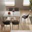 Holiday - Fauteuil empilable moderne en plastique 4 pièces pour une utilisation intérieure / extérieure - Dossier ergonomique à lattes, matériau PP toutes saisons - Patio, balcon