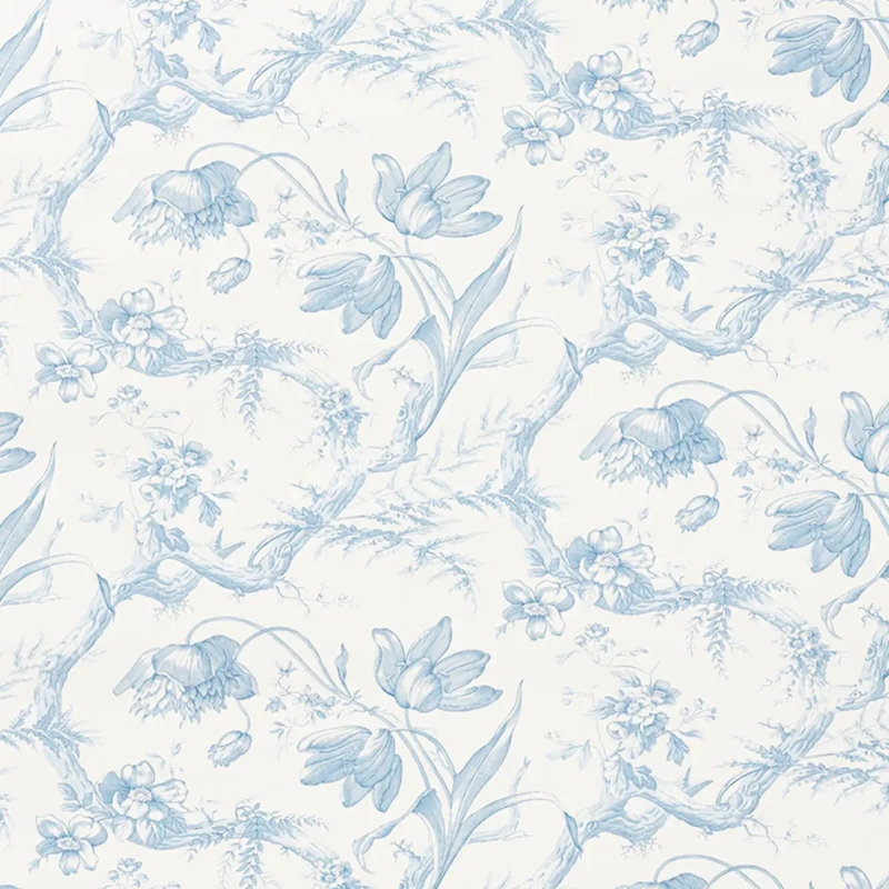 Toile De Fleurs Wallpaper, Delft
