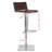 Barber Swivel Upholstered Adjustable Height Counter Stool with Stainless Steel Frame-2005715500