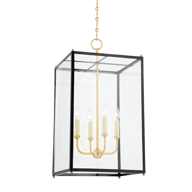Chaselton 4 - Light Pendant, Clear Glass/Black