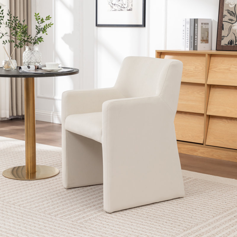 Chaise de salle à manger rembourrée Noah, Beige