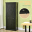 Armoire décorative, armoire de cuisine autoportante à 4 portes de style campagne moderne, armoire de rangement-436684349