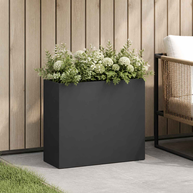 Planter, 40cm H x 50cm W x 20cm D, Black, 1