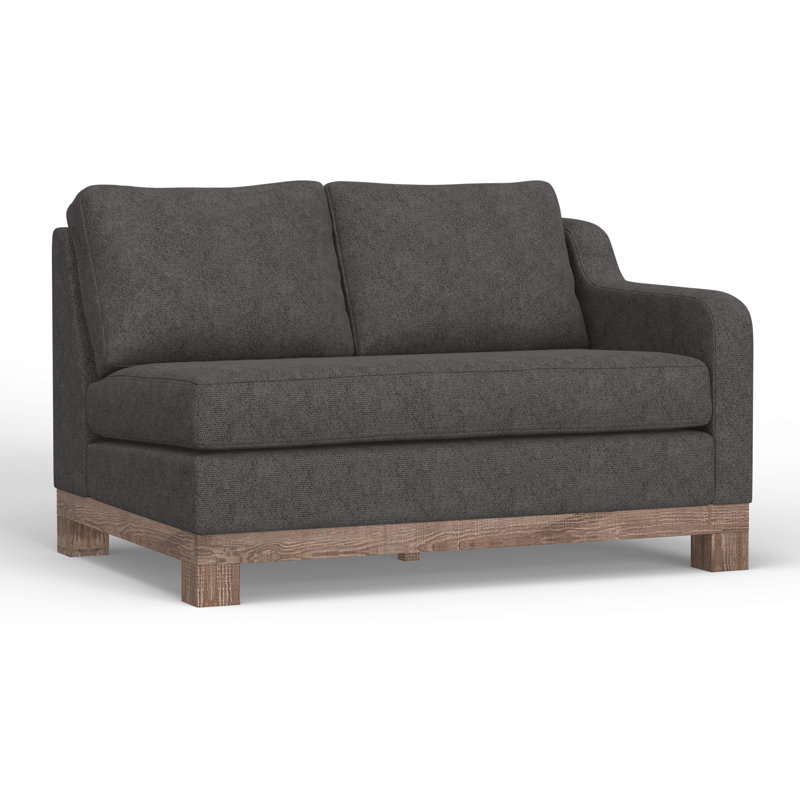 Causeuse et accoudoir modulaire Giralda, Gris foncé