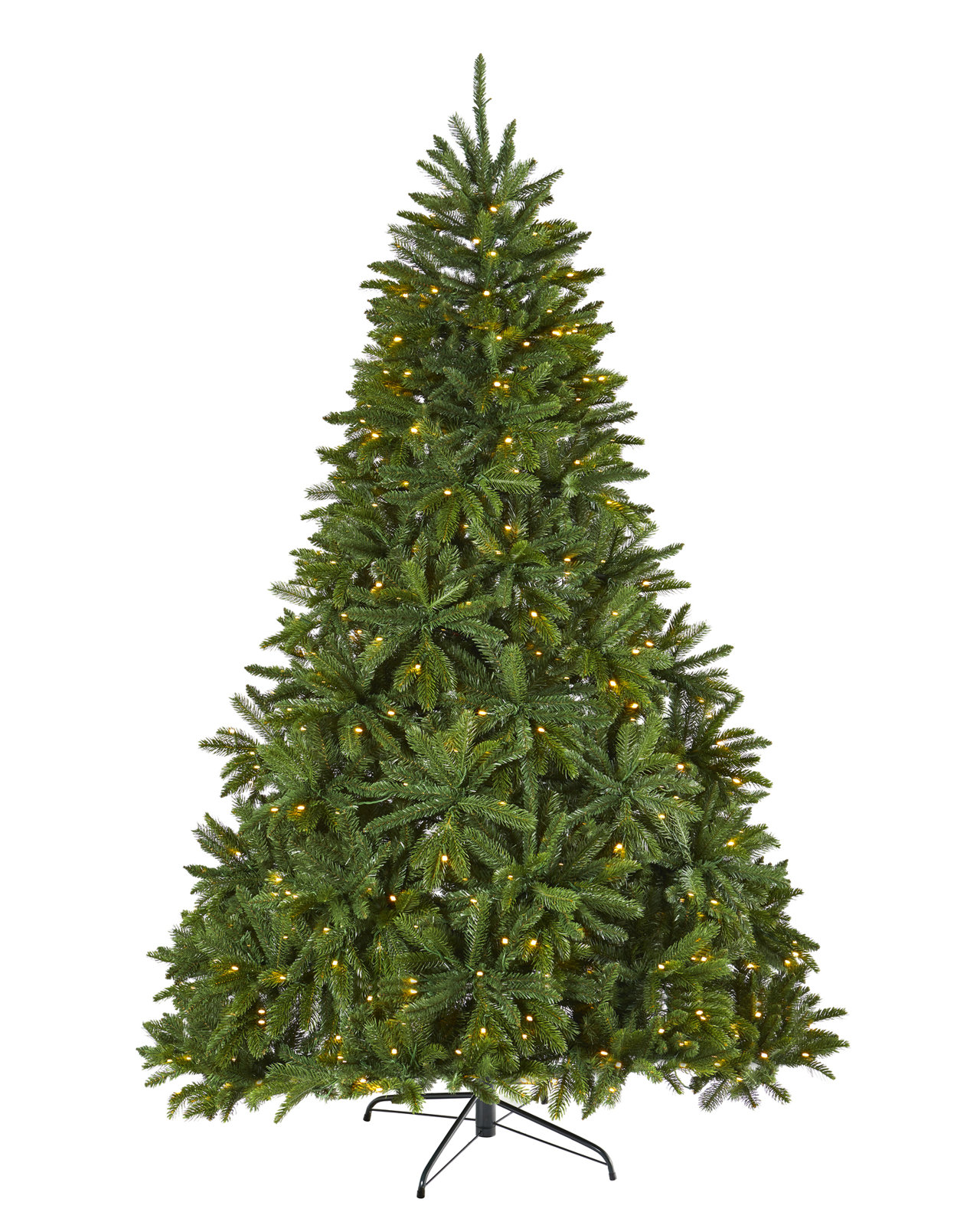 Lighted Artificial Christmas Tree, 7' H