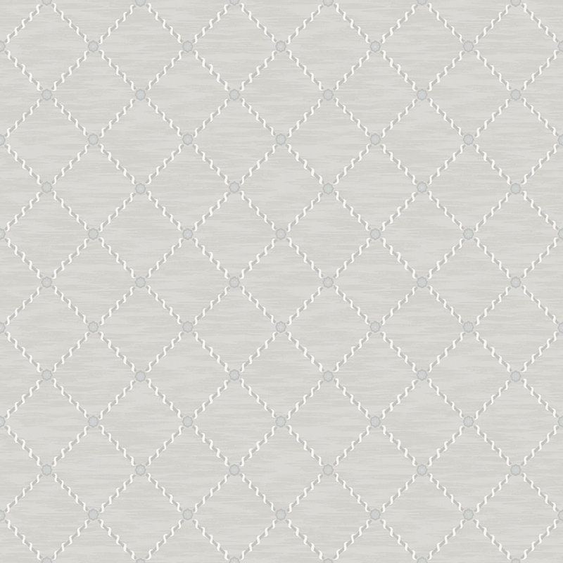 Boråstapeter Golden Trellis Wallpaper, Gray/SIlver