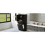 Rangement de salle de bain avec 2 salles de lavage - Finition noire et portes d'armoire au design fonctionnel grande capacité-1223725554