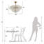 Lustre empire 6 lumières Eldoria