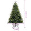 Artificial Hinged Christmas Tree 300 LEDs Green-1603129262-1603129248