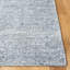 Tapis bleu en viscose / laine touffeté à la main Haddan-63407907